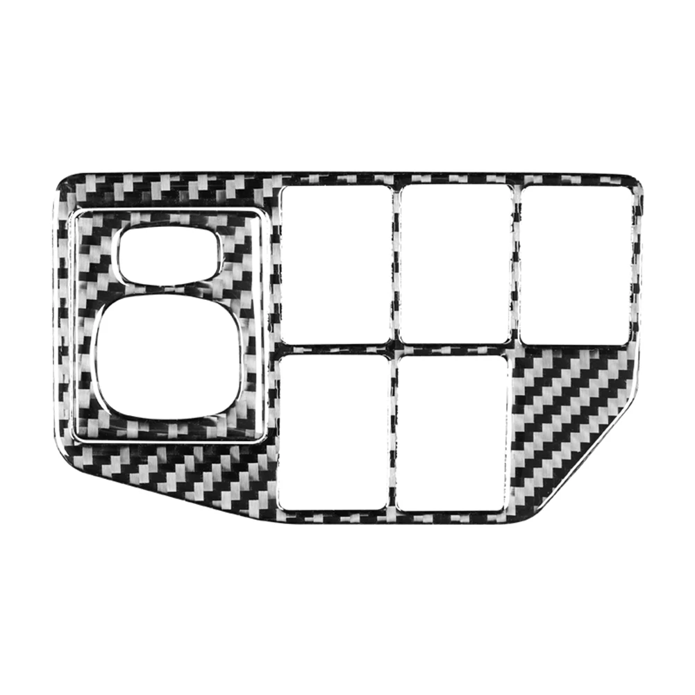 Для Toyota Prius 2009-2015 Управление зеркалом заднего вида из углеродного волокна, переключатель фар, Отделка, Аксессуары для внутренней отделки
