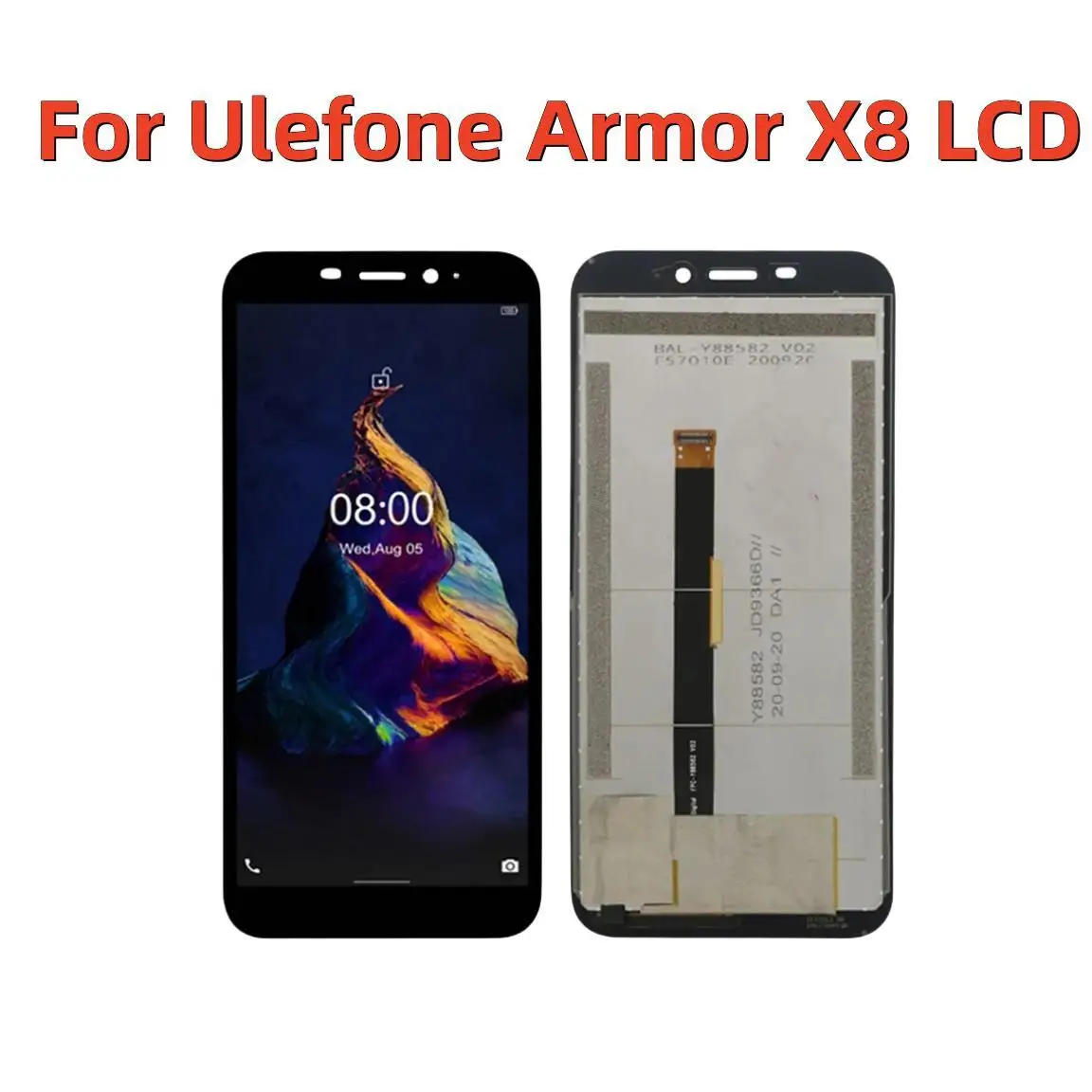 Для Ulefone Armor X8 X8 Pro Ремонт модуля дисплея с цифровым преобразователем сенсорного экрана