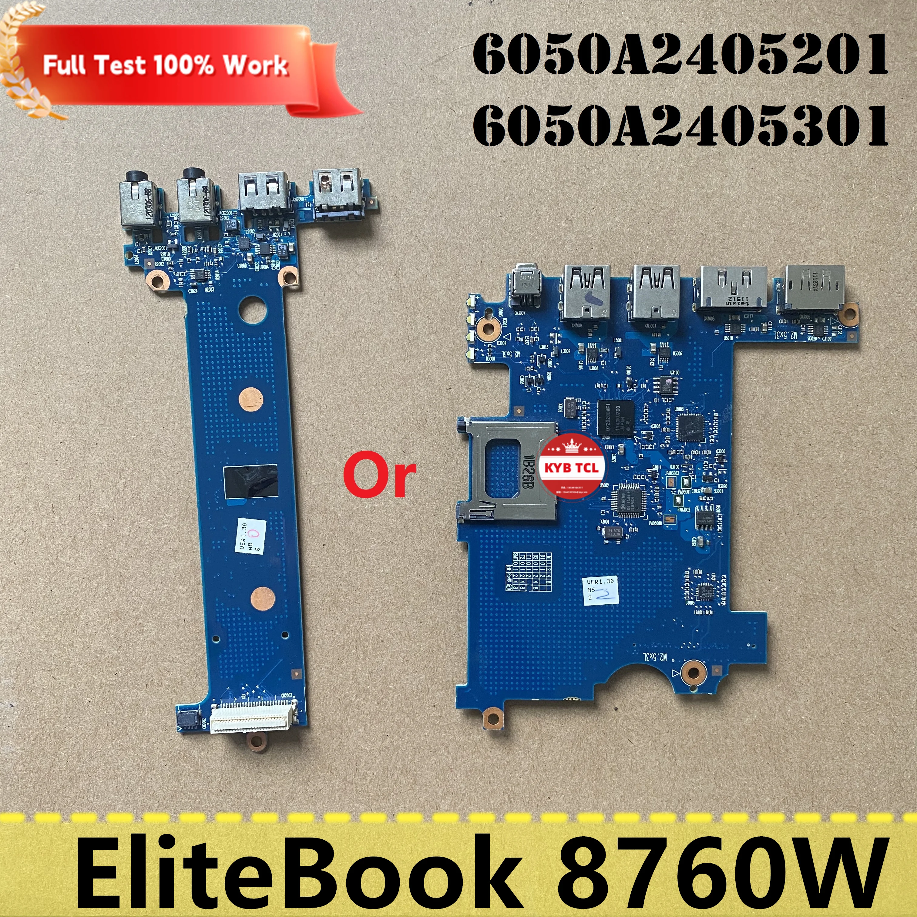 Для ноутбука HP EliteBook 8760w Плата USB ESATA DP Firewire SD Cardreader или Двойная Аудиоплата USB 6050A2405201 6050A2405301