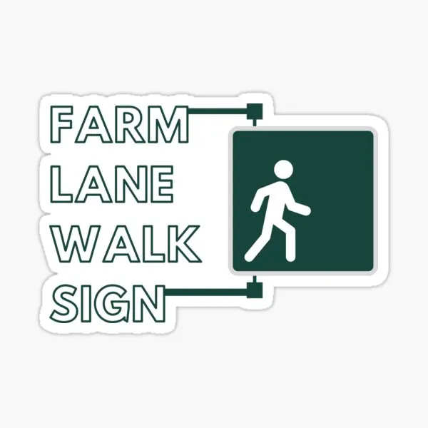 Дорожный Знак Farm Lane Walk 5ШТ Автомобильные Наклейки для Бутылок С Водой Декор Багаж Детский Бампер Настенный Художественный Принт Милые Наклейки Фон Автомобиля