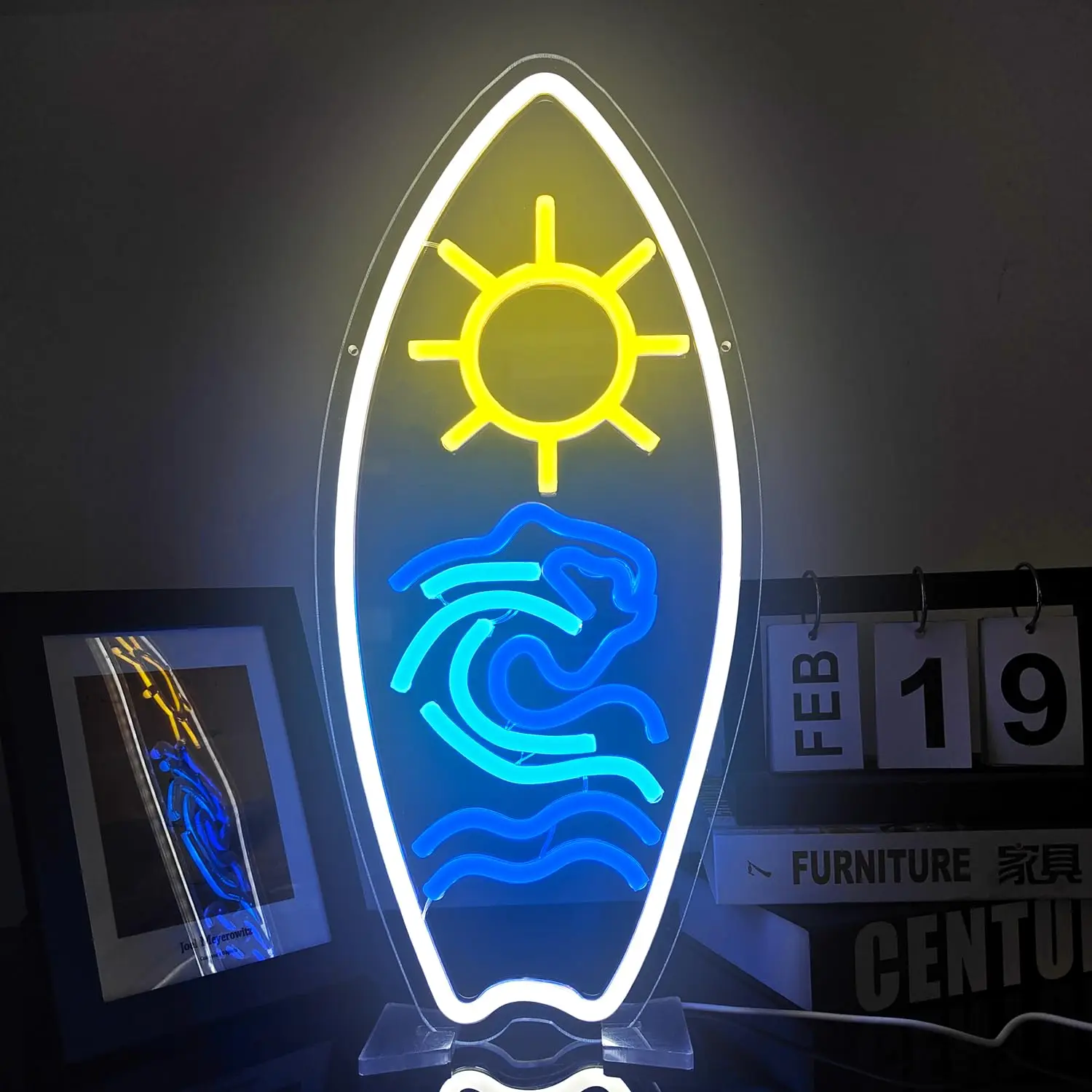 Доска для серфинга Неоновая Вывеска Surf LED Неоновая Настенная Подсветка Вывеска для Пляжной Комнаты Спальни Доска Для Серфинга Бизнес Магазин Декор Подарок для Любителя Серфинга