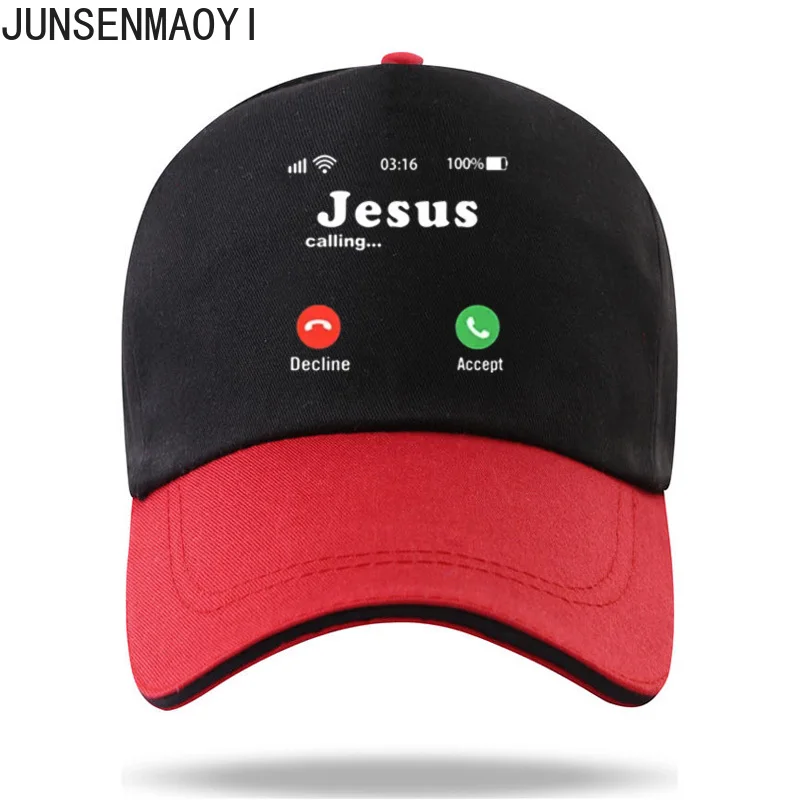 Забавный принт Иисуса, бейсболка в тон, шляпы-кепки, Повседневные кепки для мужчин, женщин, унисекс, Иисус призывает Принять или отклонить Кепки