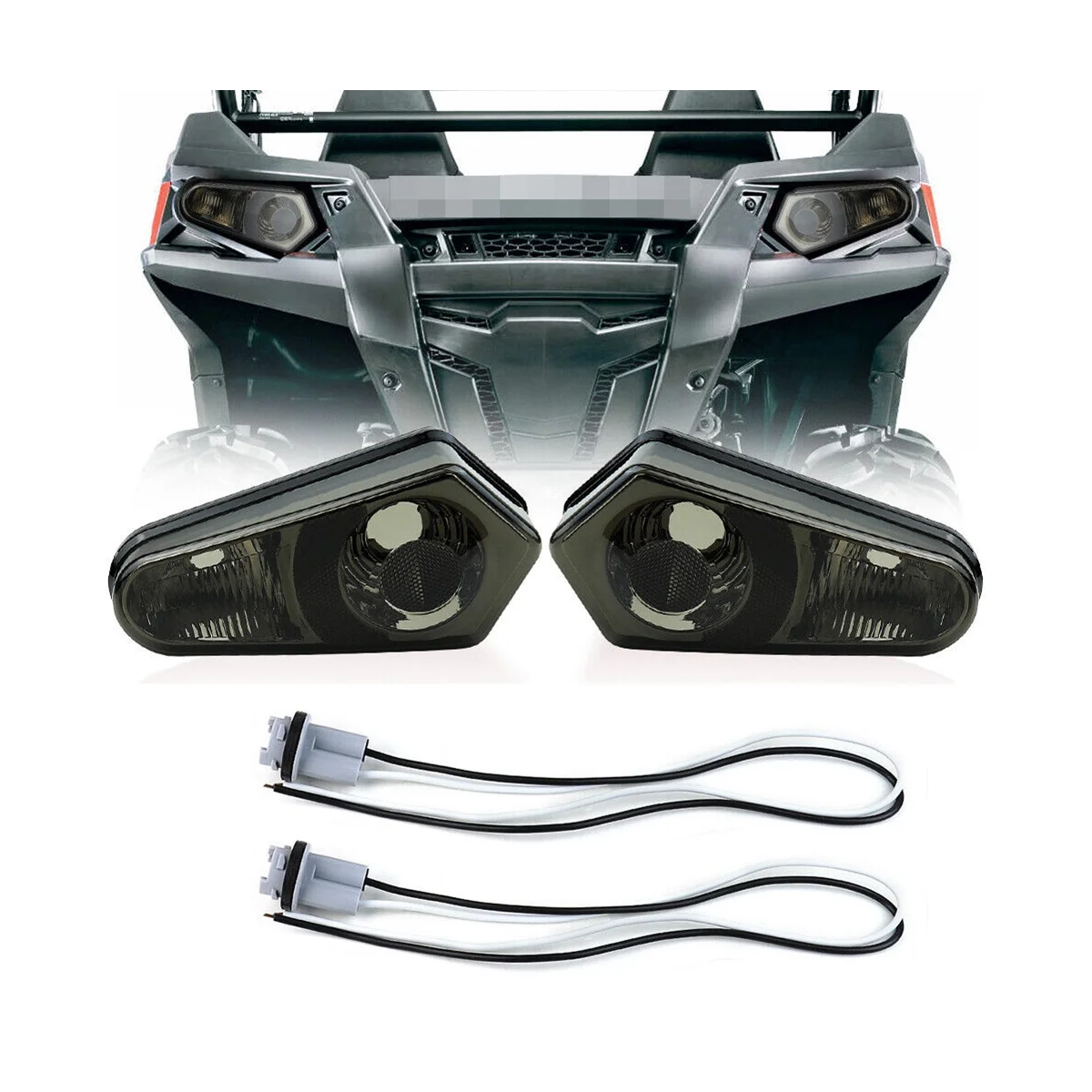 Задний фонарь для Polaris ATV 2005-2013 Sportsman 500-800 12V LED Задний Фонарь Комплект Стоп-сигналов 2411153 Дымчато-Черный