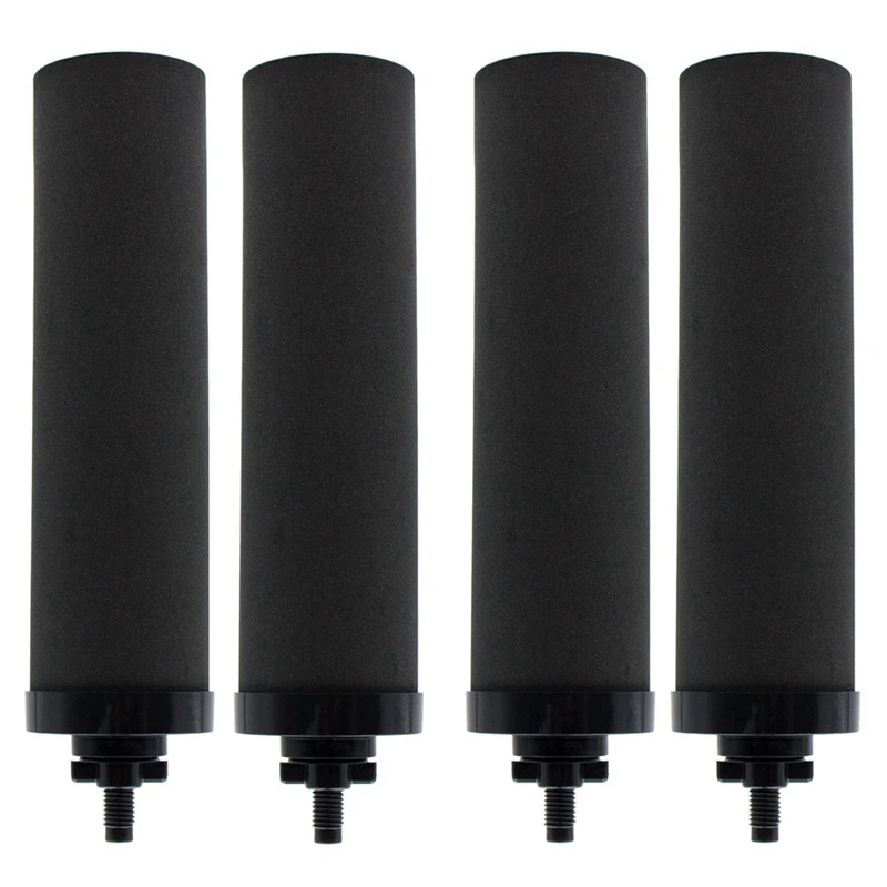 Запасные части для водяного фильтра из 4 частей Черного цвета для BERKEY BB9-2 Фильтры для системы фильтрации воды с самотеком