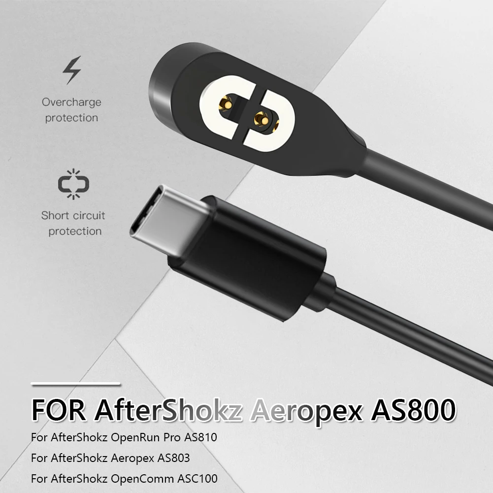 Зарядное Устройство Для Наушников с Костной Проводимостью AfterShokz Aeropex AS800 Для Наушников Магнитный Зарядный Кабель USB Зарядное Устройство Аксессуары Для Часов