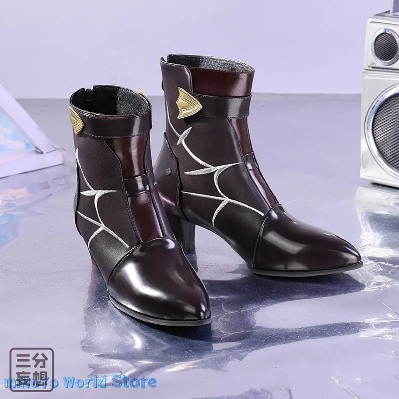 Игра Honkai: Star Rail Обувь для косплея Tingyun Kafka Аксессуары Обувь Herta Броня Зайчик Seele Vollerei Кожаные Ботинки На Высоком каблуке