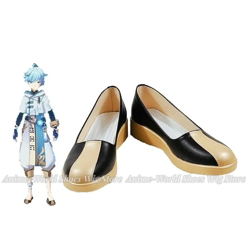 Игровая обувь для косплея Genshin Impact chongyun мужская обувь для косплея на Хэллоуин, выставка комиксов Genshin Impact, обувь с тяжелыми рифмами