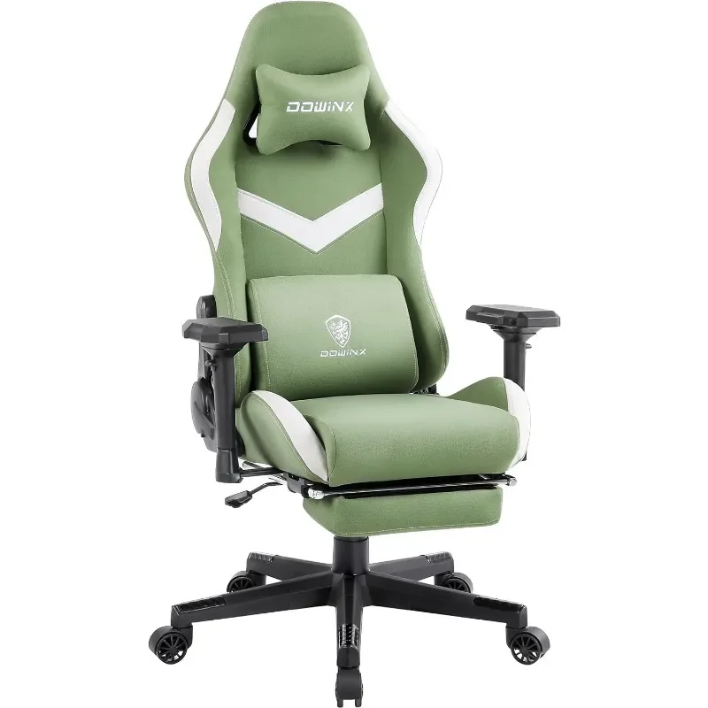 Игровое кресло Dowinx из дышащей ткани, офисное кресло с пружинной подушкой и 4D подлокотником, эргономичный компьютерный стул с высокой спинкой