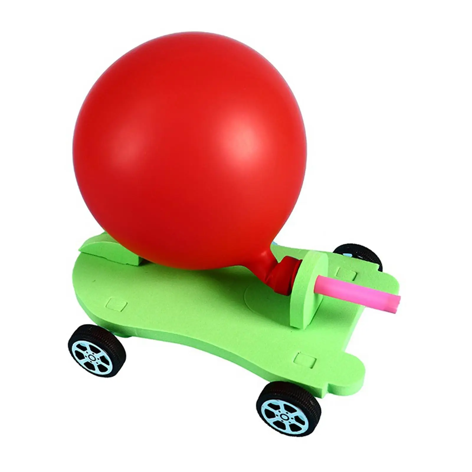 Игрушечный автомобиль с воздушным шаром, научный эксперимент, игрушка ручной сборки, модель игрушки 
