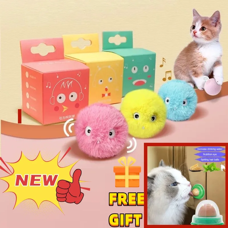 Игрушки для домашних животных Smart Cat, Интерактивный мяч, Плюшевая электрическая игрушка для обучения Кошачьей мяте, Котенок, игрушка для домашних животных, игрушка для кошек, мяч для кошек
