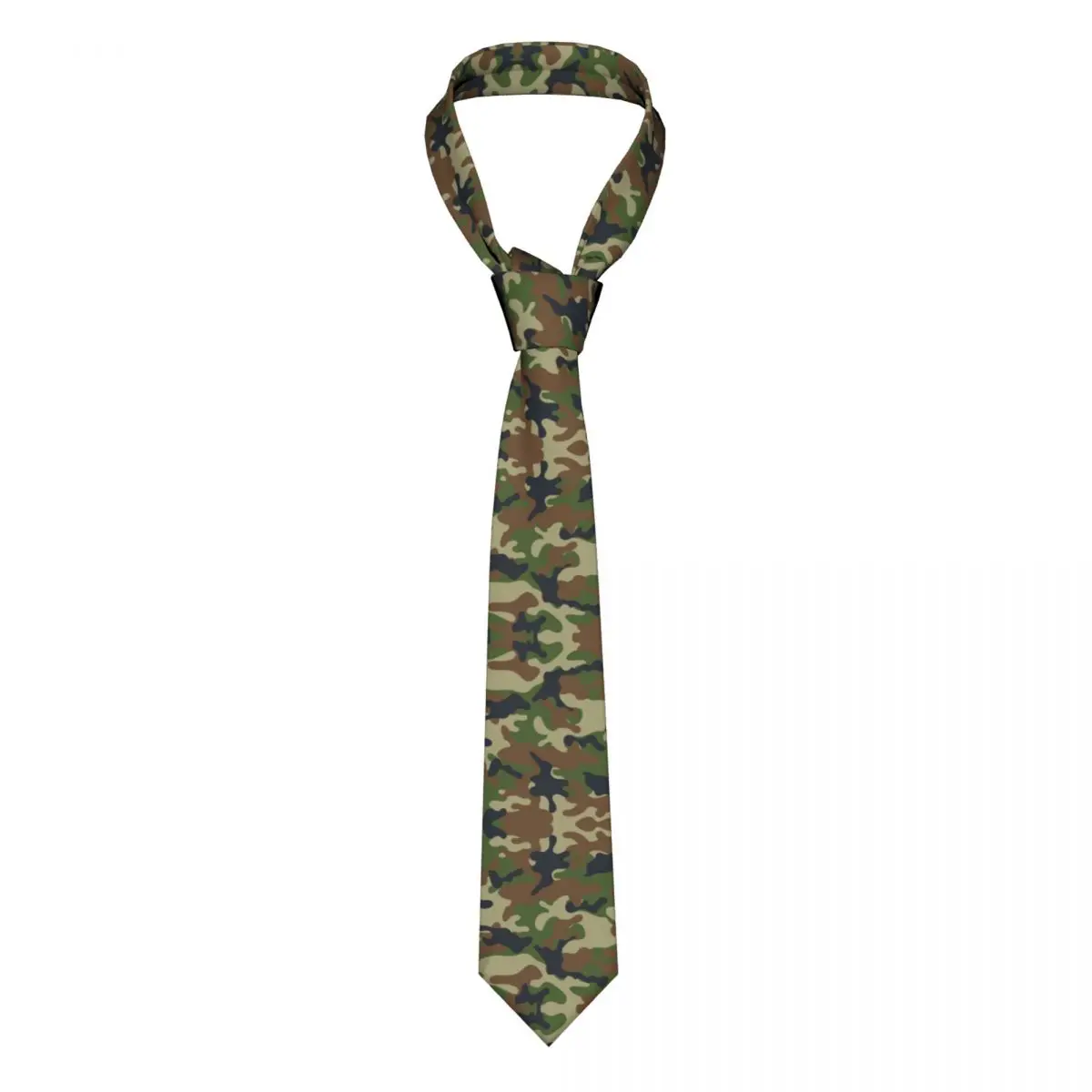 Изготовленный на заказ лесной камуфляжный галстук Мужские модные шелковые армейские камуфляжные галстуки для офиса