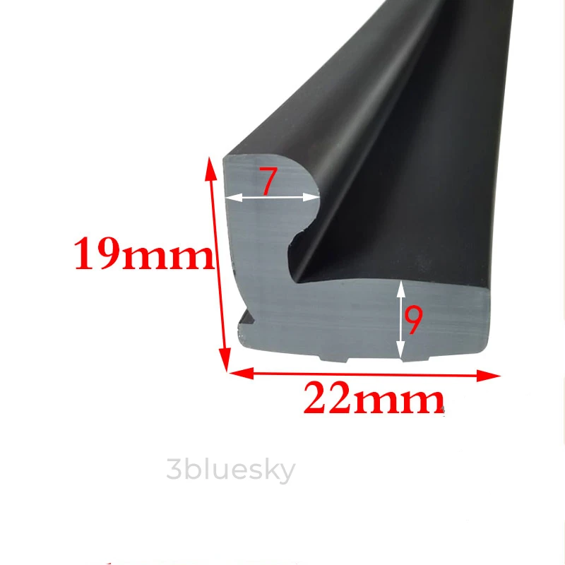 Изготовленный на заказ резиновый угол L-образной полосы Corner Protecor Edge Encloser Shield Прокладка для предотвращения столкновений Огнестойкий 19x22 мм Черный