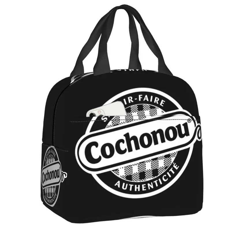 Изолированная сумка для ланча Cochonou для женщин, портативный термоохладитель, коробка для бенто для детей, школьники