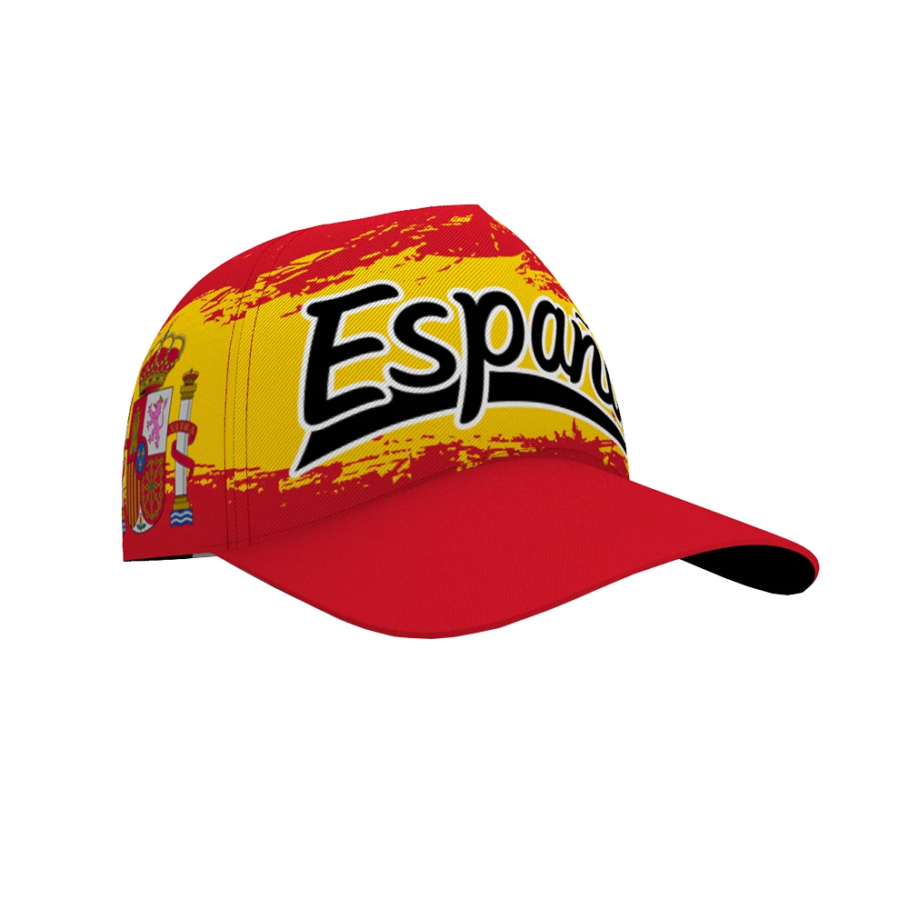 ИСПАНИЯ, мужчины, молодежь, бесплатно, имя, номер на заказ, особенно шляпа для мальчика, национальный флаг, бейсбольная кепка с принтом колледжа, фото и текст