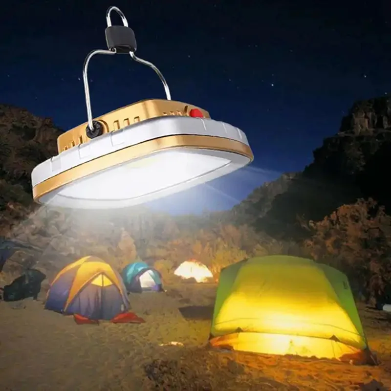 Кемпинговые фонари, Солнечная лампа для палатки, Портативная USB-аккумуляторная батарея, Подвесной крючок для сада, Рыбалки, пеших прогулок