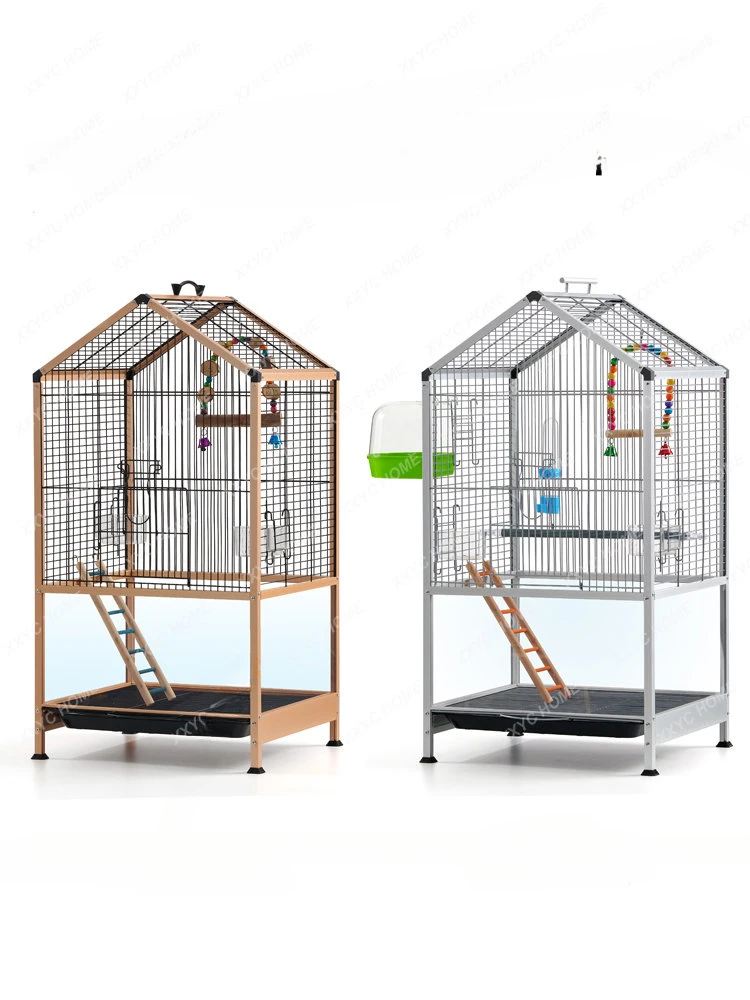 Клетка для попугая из тигровой шкуры Zihao Huada Модель Bird Cage Villa Eight Ge Cage Клетка для разведения птиц с большим пионом