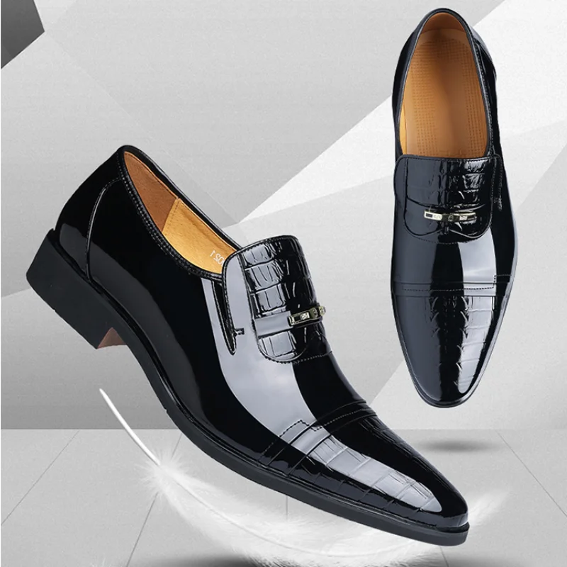 Кожаная обувь Мужская Обувь 47 Мужские модельные туфли Деловой Повседневный дышащий костюм Свадебные туфли Черные мужские туфли Sapato Masculino