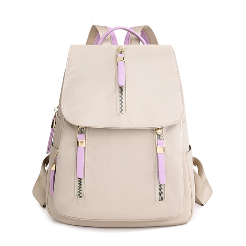 Кожаные женские рюкзаки XZAN, высококачественные школьные сумки с цветными блоками для девочек-подростков, дизайнерский повседневный женский рюкзак 2023 года выпуска