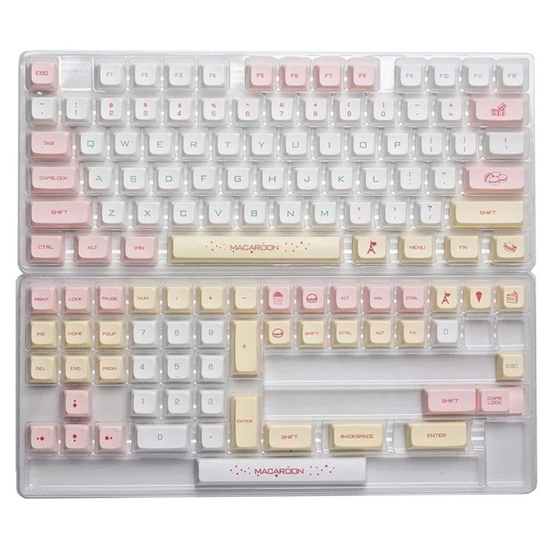 Колпачки Для Ключей Macaron Candy Keycap С Красителем PBT XDA Для Механической Клавиатуры Dropship