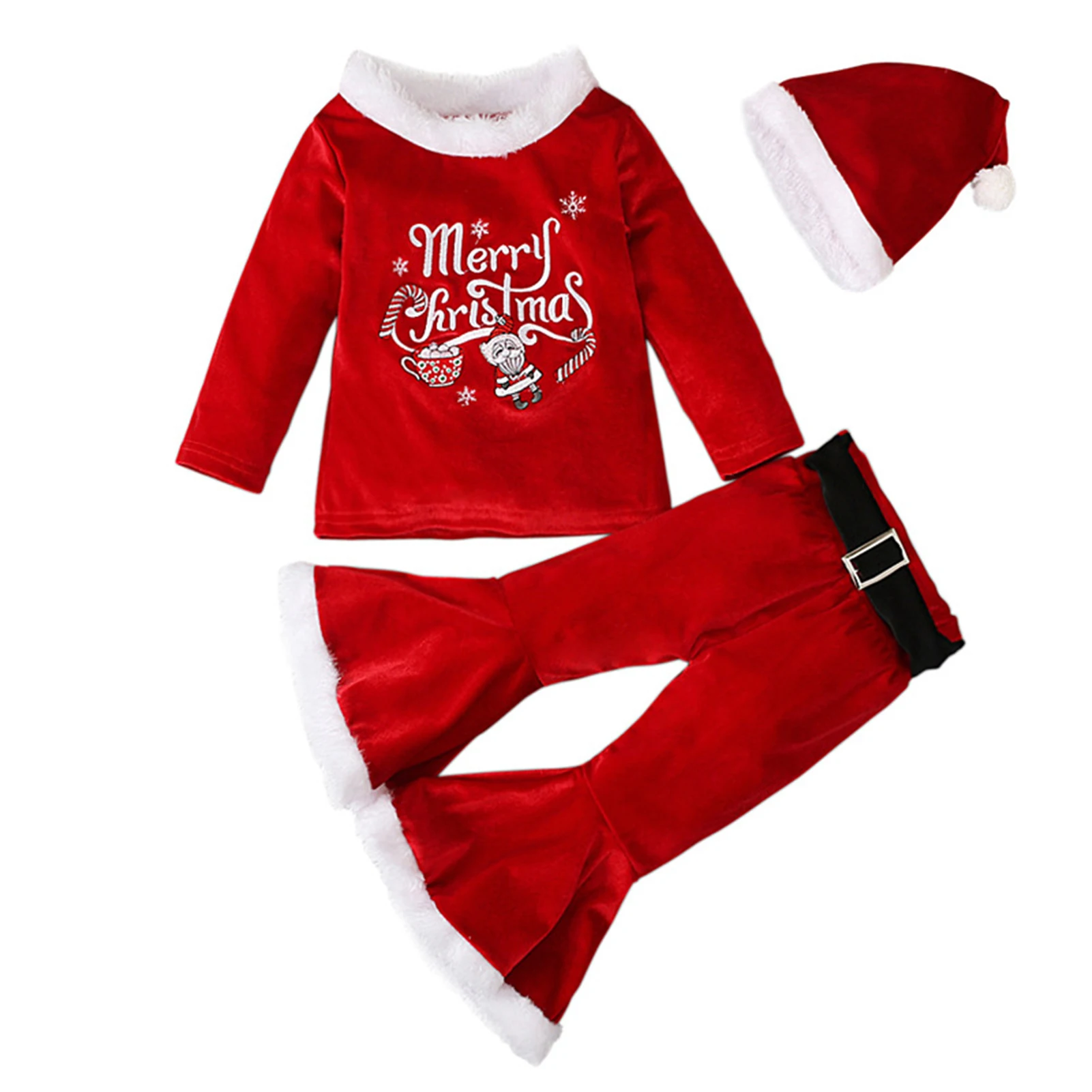 Комплект детской рождественской одежды Легко стирается и отличается тонкой работой, отличная идея для детской рождественской вечеринки