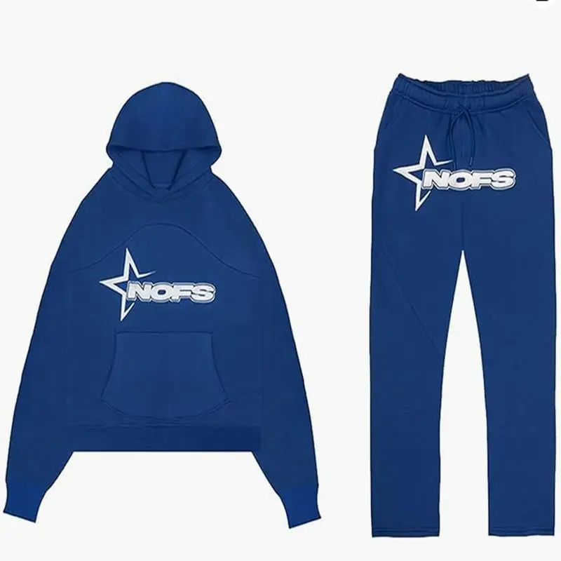 Комплект из 2 предметов, Европа, США, tide, хип-хоп, свитер с надписью NOFS, свитер для мужчин и женщин, плюс размер xxl, Утолщенный зимний ветрозащитный костюм