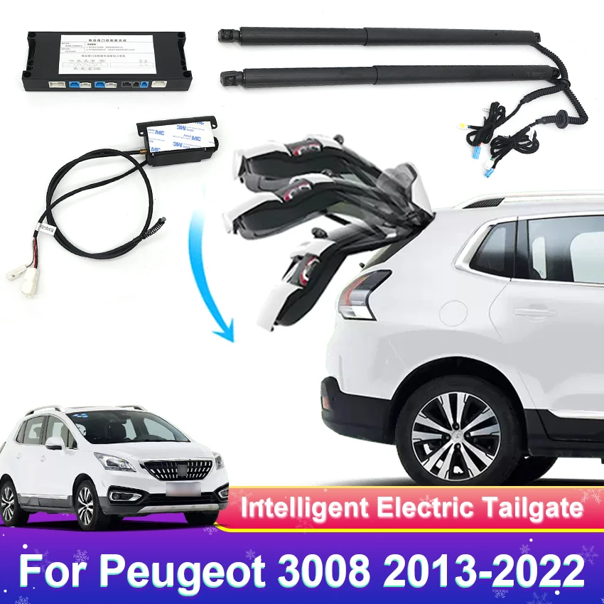Комплект питания задней двери с электроприводом Задней двери автомобиля с автоматическим управлением приводом багажника Для Peugeot 3008 2013-2022, Электрический Багажник