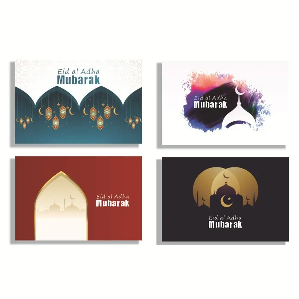Конверты для Праздника Рамадан Ид Мубарак Открытки С Конвертами Ид Открытки и Конверты Набор Мусульманских Подарков Ид Поздравительные Открытки