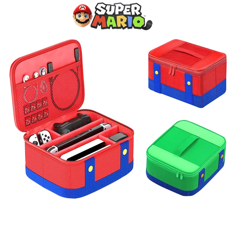 Коробка для Хранения Super Mario Portables Switch Box для Nintendo Switch NS OLED Водонепроницаемый Органайзер Для Хранения, Дорожная Сумка Для Переноски