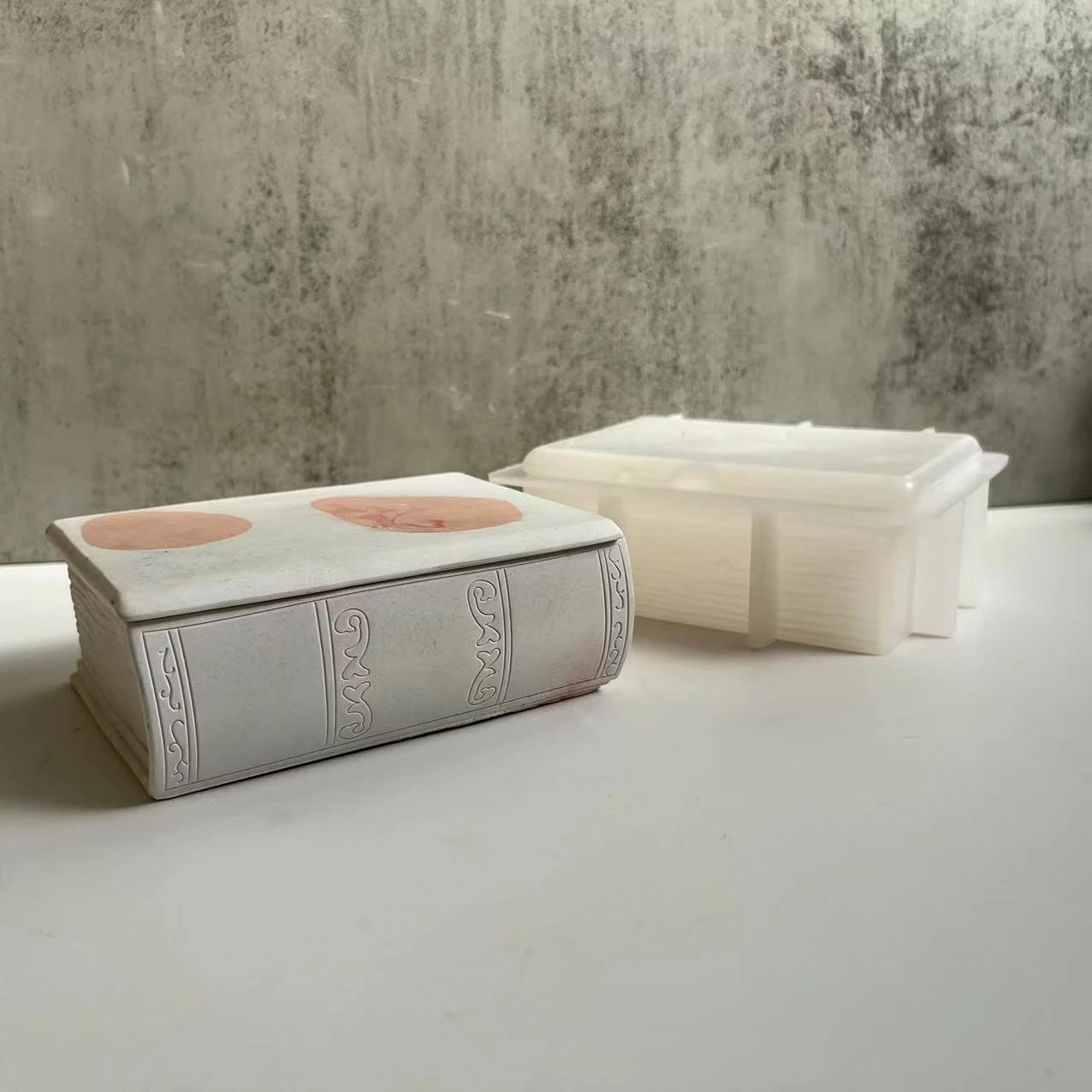 Коробка Для Хранения Книг с Крышкой Коробка Силиконовой Формы Гипсовая Цементная Форма Форма Из Эпоксидной Смолы