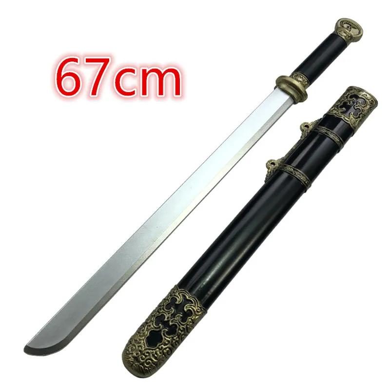 Косплей 1:1 Древний Китайский меч династии Тан Оружие Трех Королевств Модель Для Ролевых Игр Игрушки Для Мальчиков Реквизит Нож Детский Подарок
