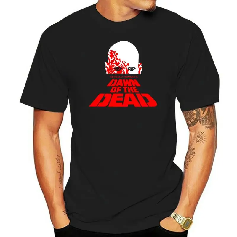 Костюм Dawn Of The Dead на Хэллоуин, мужские топы, футболка, новинка S-3XL, черные топы в летнем стиле, футболка