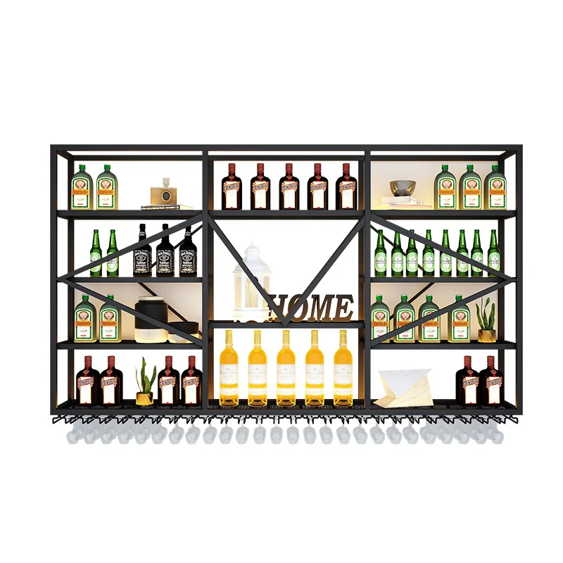 Креативный настенный винный стеллаж, настенный винный шкаф, бар, ресторан, подставка для чашек, винный шкаф, витрина, барная полка