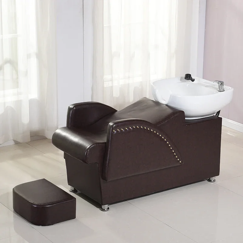 Кресло для мытья головы в спа-салоне Роскошная Переносная раковина для циркуляции воды Кровать для мытья волос Минималистичное Салонное оборудование для мытья головы MQ50XF