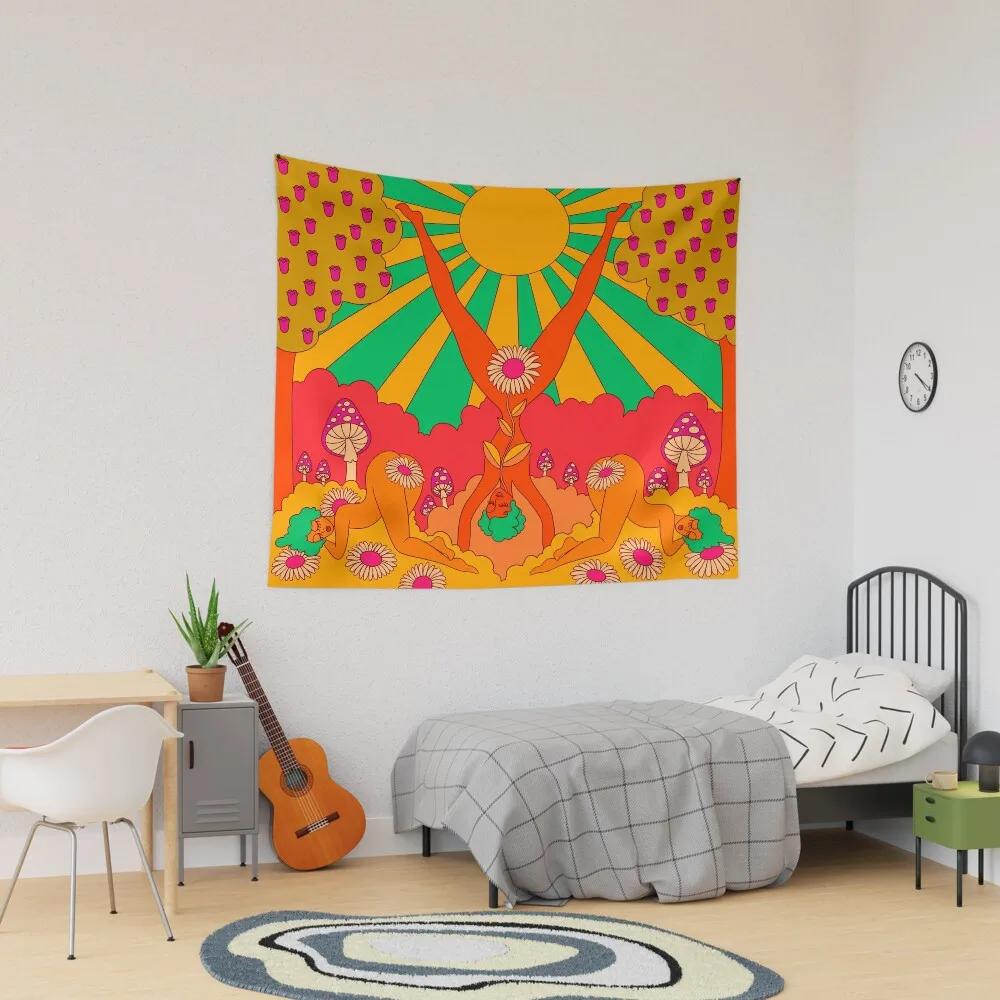 Летний Гобеленовый Декор Красивая Стена Йога Полотенце Одеяло Украшение Коврик Цветной Подвесной