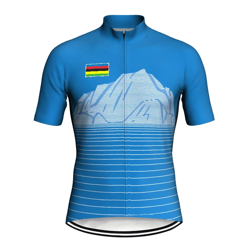 Летняя трикотажная куртка для велоспорта MTB Top Road Sun Dry Дышащая Короткая рубашка Велосипедное Майо Ciclismo Спортивная одежда