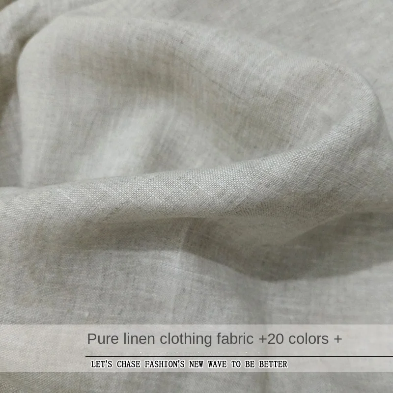 Льняная ткань Ткань по метру для пошива платья Костюма рубашки Вентилируемая Удобная и мягкая Летняя Фиолетово-желтая