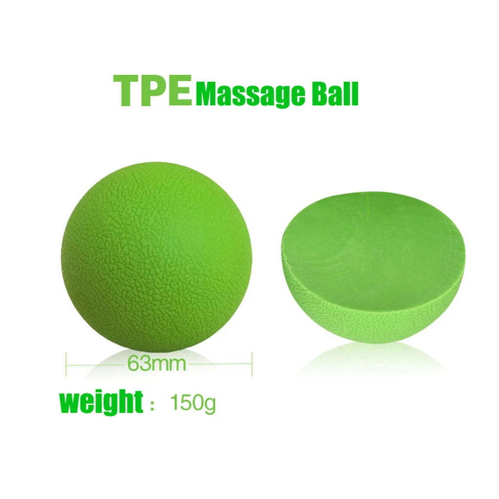 Массажный мяч для лакросса мышц ног спины рук TPE для тренажерного зала, мяч для йоги, массажные инструменты для снятия мышечного стресса