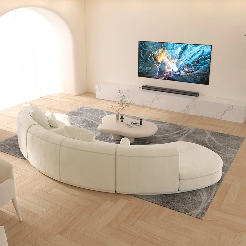 Минималистичный дизайн, диван из изогнутой ткани, диван для гостиной на вилле