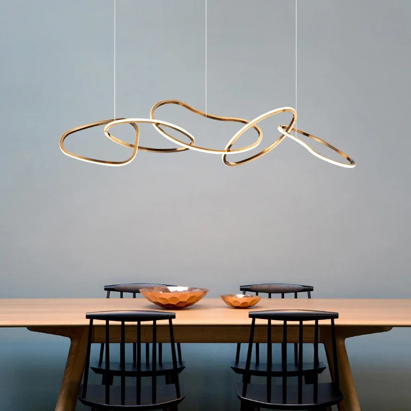 Минималистичный современный ресторанный светильник, роскошная люстра, креативная лампа для кафе-бара, художественные лампы с индивидуальным дизайном