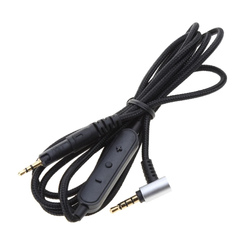 Модернизированный кабель для наушников ATH M50X M40X M70X с плетеным проводом и встроенным микрофоном для бесперебойного вызова челнока
