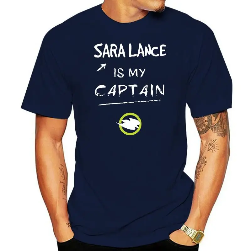 Модная женская футболка премиум-класса Sara Lance Is My Captain, модная футболка