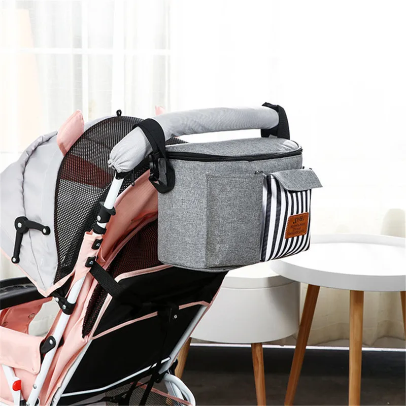 Модная сумка для коляски, сумка для подгузников для беременных, детские сумки для подгузников для колясок, сумки для колясок, большая дорожная подвесная сумка-органайзер для колясок