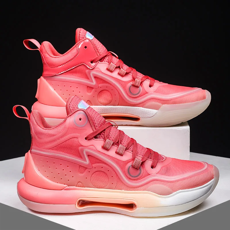Модные красные высокие мужские кроссовки Баскетбольная обувь Кроссовки на платформе Дизайнерская спортивная обувь Кроссовки Женские zapatillas de basketball