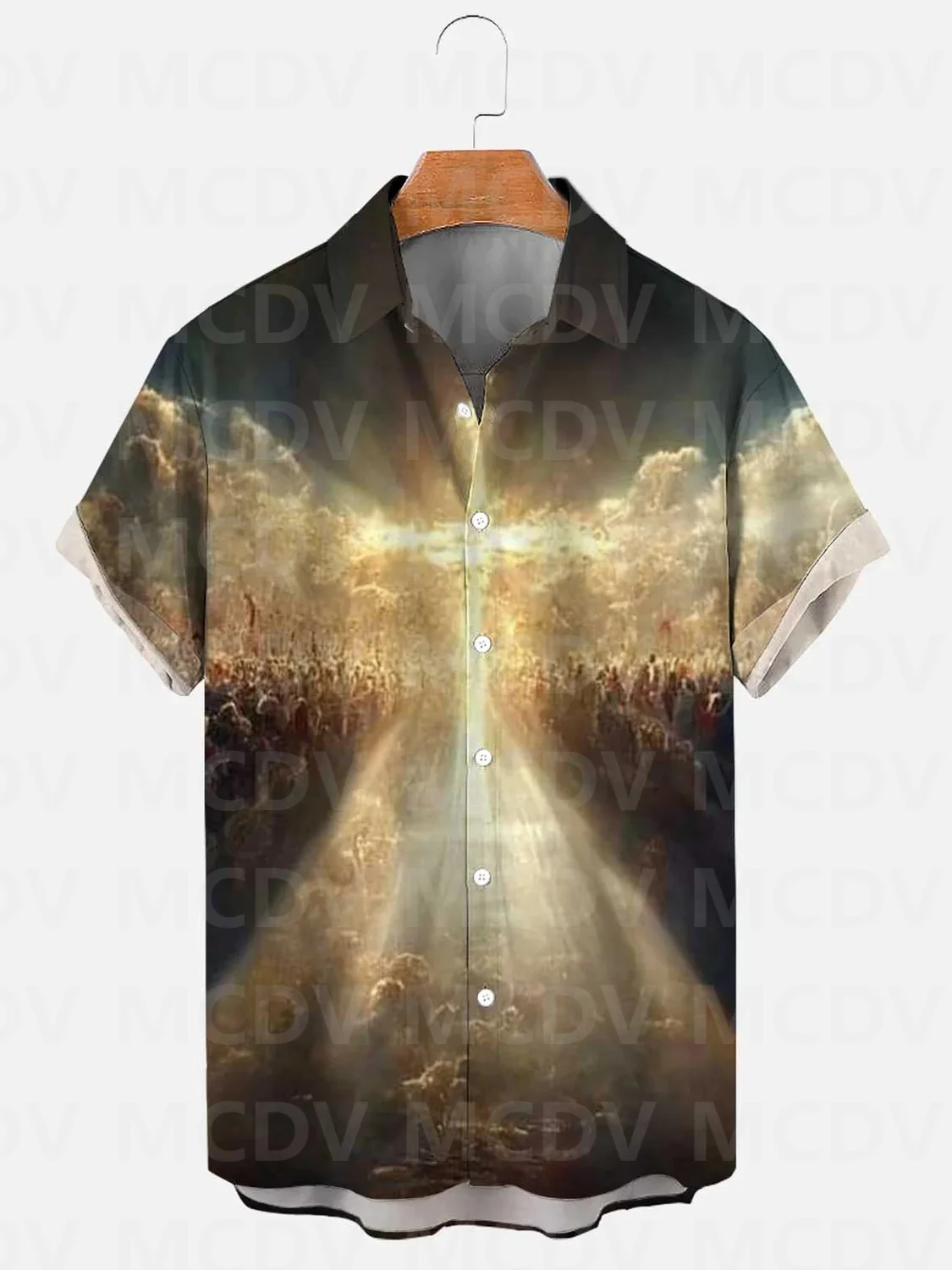 Мужская и женская рубашка с рисунком Иисуса, гавайские рубашки с 3D-принтом