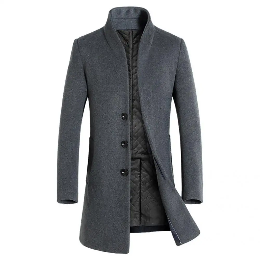 Мужская куртка, Длинное Зимнее Пальто, Однотонное Зимнее Пальто Для Отдыха, Отличная Толстая Зимняя Куртка для Свиданий