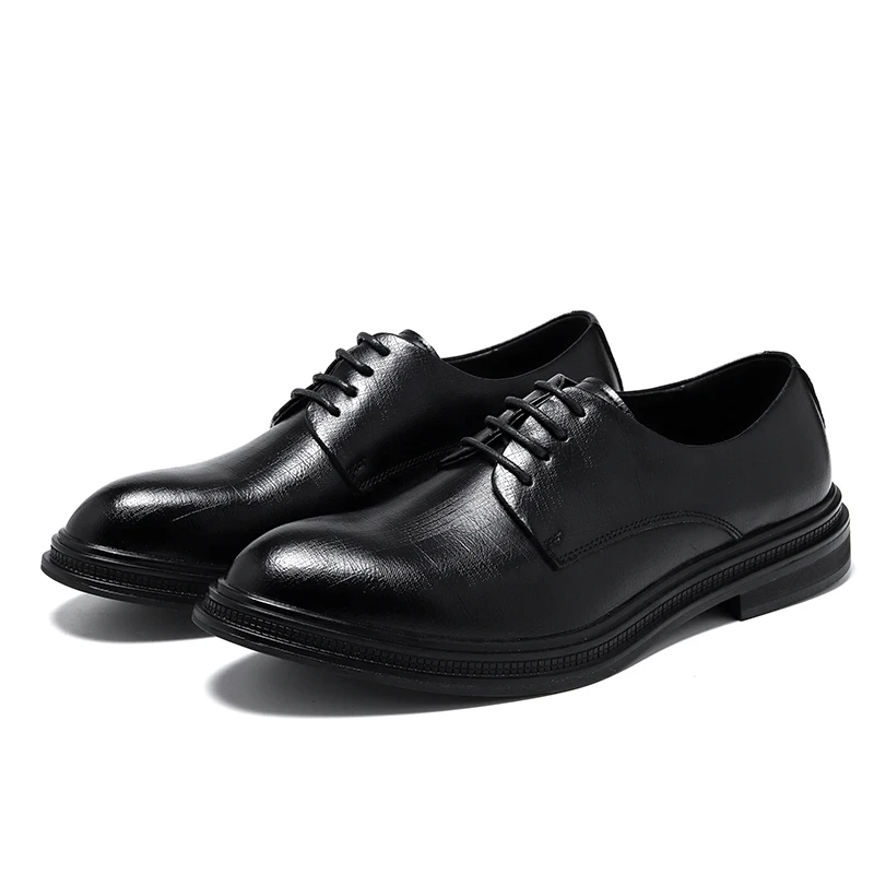 Мужская модельная обувь на шнуровке, роскошная повседневная кожаная высококачественная обувь для отдыха ручной работы, Трендовая мужская обувь для свадебных вечеринок