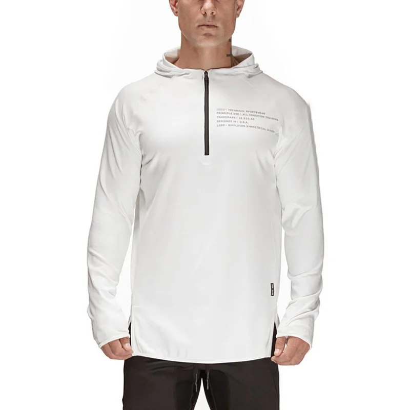 Мужская спортивная одежда для фитнеса с капюшоном, толстовка для бега в тренажерном зале, толстовка для бега трусцой, повседневная куртка, мужской пуловер, пальто