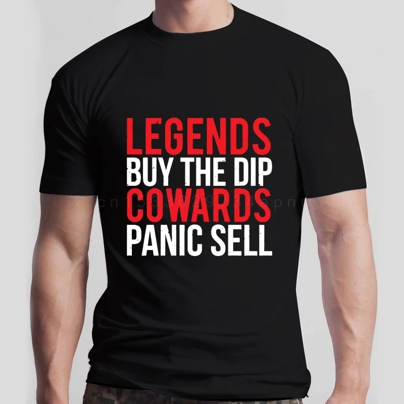 Мужская футболка Legends, футболки Buy The Dip Bitcoin, женские футболки