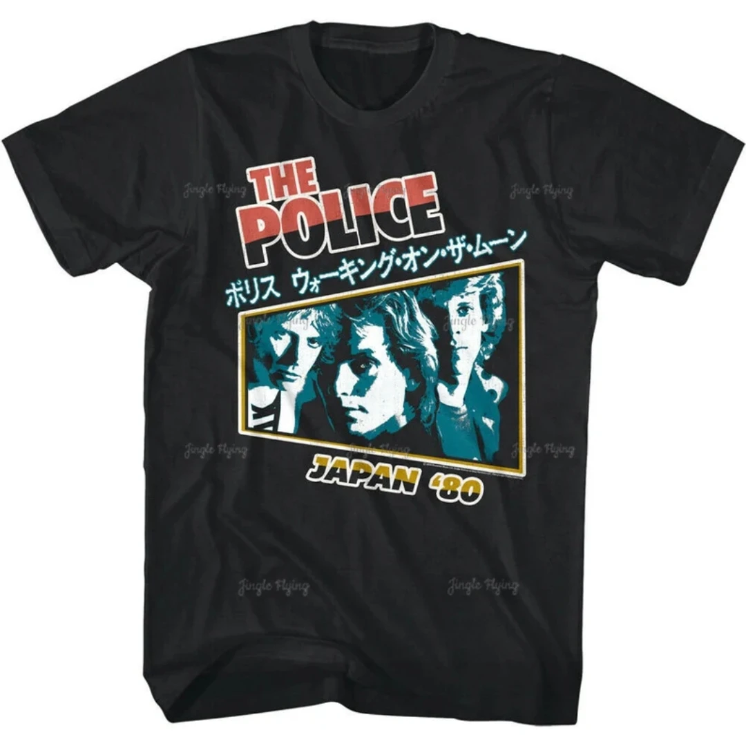 Мужская футболка The Police Band Japan Tour 1980, футболка с изображением концерта поп-рок-музыки Sting, распродажа