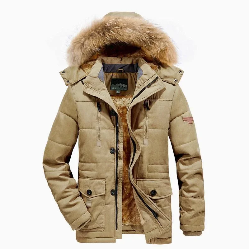 Мужские длинные пуховики, зимние пальто с капюшоном, повседневные теплые парки 6XL Хорошего качества, мужские зимние пальто с несколькими карманами, куртки-карго
